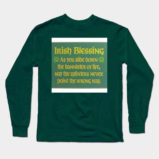 Irish Blessing Long Sleeve T-Shirt by Elroy2222